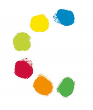 Ujjfesték palettával (Djeco, 8860, 6 db-os kreatív készlet, 1,5-5 év)