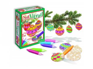Üvegfesték, Karácsonyi díszek, Sentosphére kreatív szett (2460, 4-10 év)