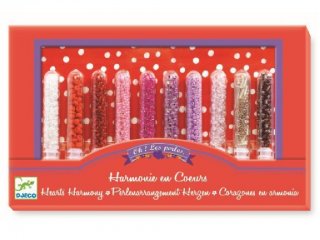 Üveggyöngyök, Szívek harmóniája (Djeco, 9813, kreatív készlet, 8-13 év)