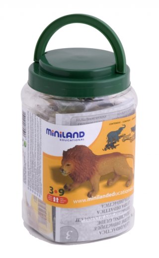 Vadállatok, Miniland 9 db-os műanyag állatkészlet (25119)