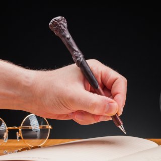 Varázspálca alakú toll és könyvjelző, Harry Potter papír-írószer