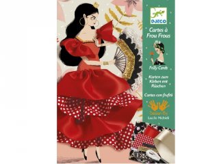 Varró készlet szalagokkal, Flamenco (Djeco, 8674, kreatív játék, 8-14 év)