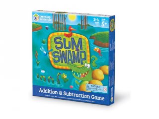 Vidám matematikai társasjáték (LR, családi társasjáték, Sum Swamp, 5-10 év)