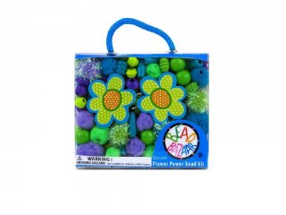 Virágos gyöngy csokor, Kék (Bead Bazaar, ékszerkészítő kreatív játék, 4-8 év)