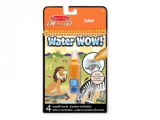Vízzel festős minikészlet, Szafari (Melissa&Doug, 9441, újrafesthető kreatív játék, 2-6 év)