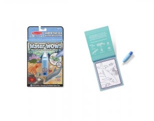Vízzel festős minikészlet, Tengeri állatos (Melissa&Doug, 9445, újrafesthető kreatív játék, 2-6 év)