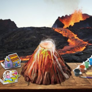 Vulkán készítő készlet (4M, tudományos játék, 6-10 év)