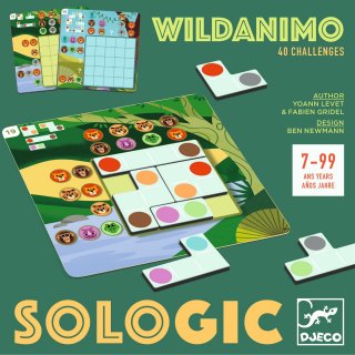 Wildanimo Vad-agyas, Djeco zsebméretű logikai játék - 8521 (7-99 év)