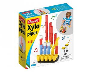 Xylo pipes, Sípolós xilofon, Quercetti kreatív építőjáték (4167, 2-6 év)