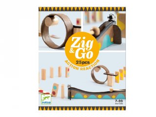Zig&Go Sokasodó, Djeco 25 db-os logikai építőjáték fából - 5642 (8-13 év)