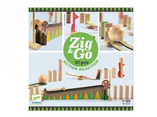 Zig&Go Sokasodó, Djeco 27 db-os logikai építőjáték fából - 5641 (8-13 év)