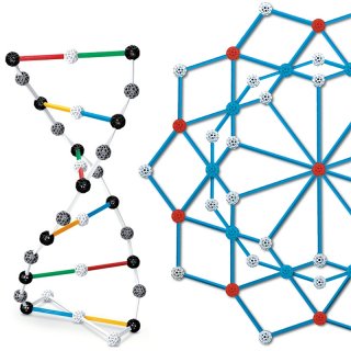 Zometool, ConneXions, 127 színes golyó (ZT-12342, tudományos építőjáték, 6-99 év)