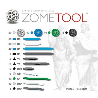 Zometool, Platóni Testek (ZT-00257, tudományos építőjáték, 10-99 év)