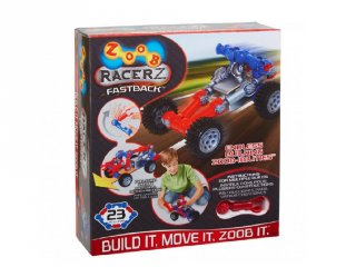 ZOOB építőjáték, Fastback lendkerekes autó (12055, 25 db-os kreatív készlet, 5-12 év)