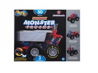 ZOOB építőjáték, Monster Truck autóépítő (12058, 56 db-os kreatív készlet, 5-12 év)