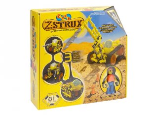 ZOOB építőjáték, Z-STRUX Lánctalpas munkagépek (15020, 81 db-os kreatív készlet, 5-12 év)