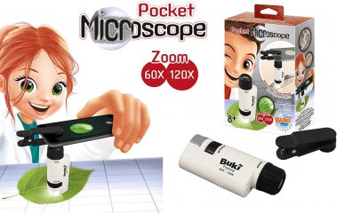 Zsebmikroszkóp, Buki tudományos játék (BUKIMR200, 8-12 év)
