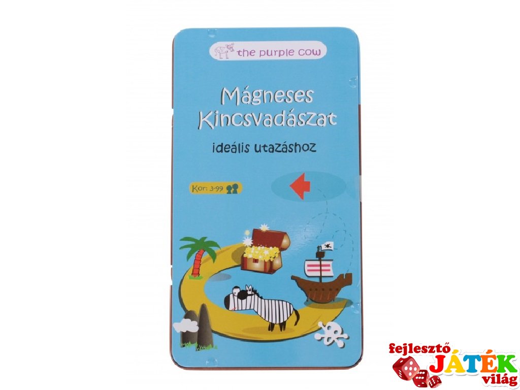 Kincsvadászat (Purple Cow, mágneses, logikai úti társasjáték, 4-99 év)
