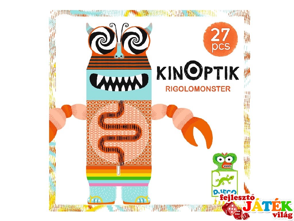 Kinoptik Vicces szörnyek, Djeco 3D-s optikai puzzle - 5603 (5-8 év)