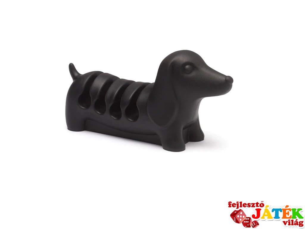 Kordkeeper - kábeltartó kutyus Fekete, ajándéktárgy