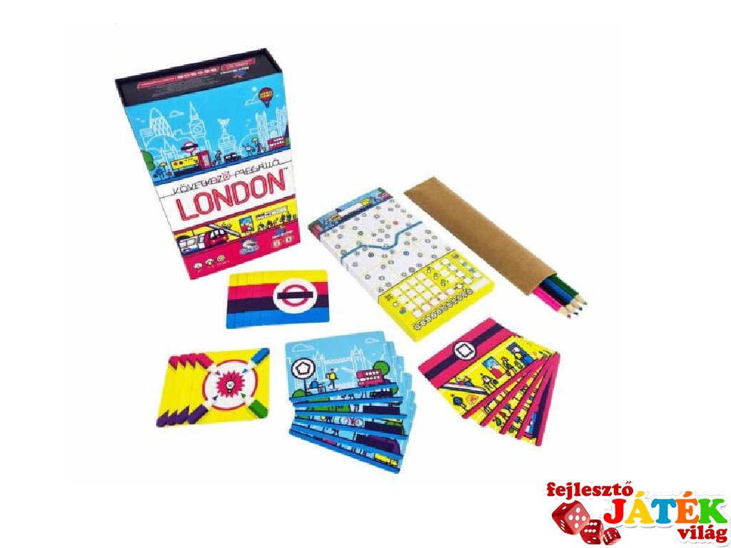 Következő megálló: London, logikai kártyajáték (8-99 év)