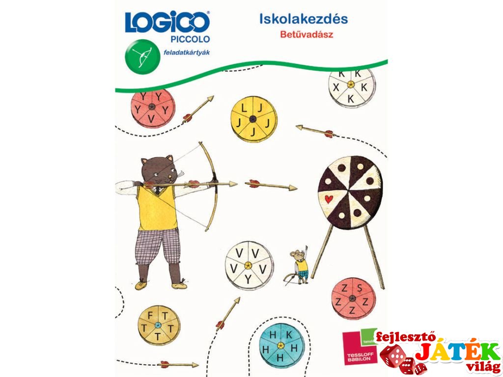 LOGICO Piccolo, Iskolakezdés: Betűvadász (3305, egyszemélyes, vizuális, fejlesztő játék, 5-8 év)