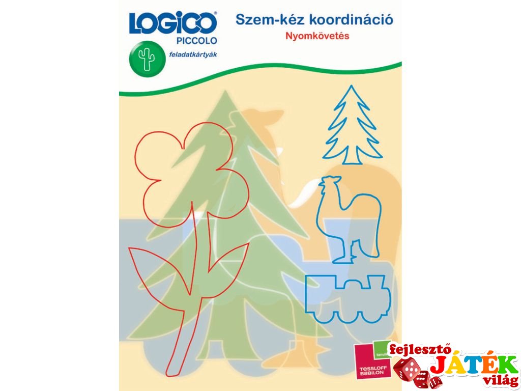 LOGICO Piccolo, Szem-kéz koordináció: Nyomonkövetés (3465, egyszemélyes, olvasási matematikai fejlesztő, 5-8 év)