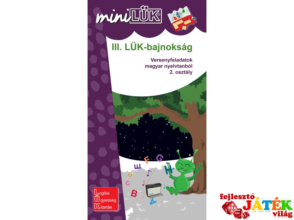 Lük Mini, III. LÜK Bajnokság, versenyfeladatok magyar nyelvtanból, 2. osztály (egyszemélyes, nyelvtani fejlesztőjáték, 8 éves kortól)