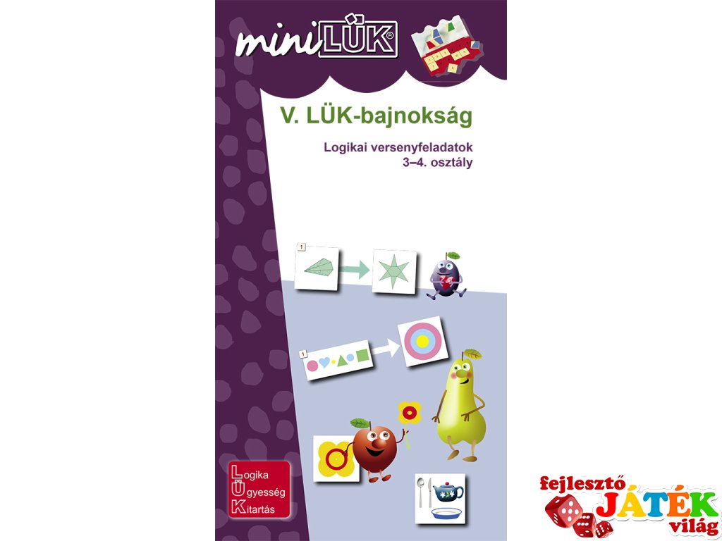 Lük Mini, V. LÜK bajnokság, Logikai versenyfeladatok, 3-4. osztály (egyszemélyes, logikai fejlesztőjáték, 8 éves kortól)