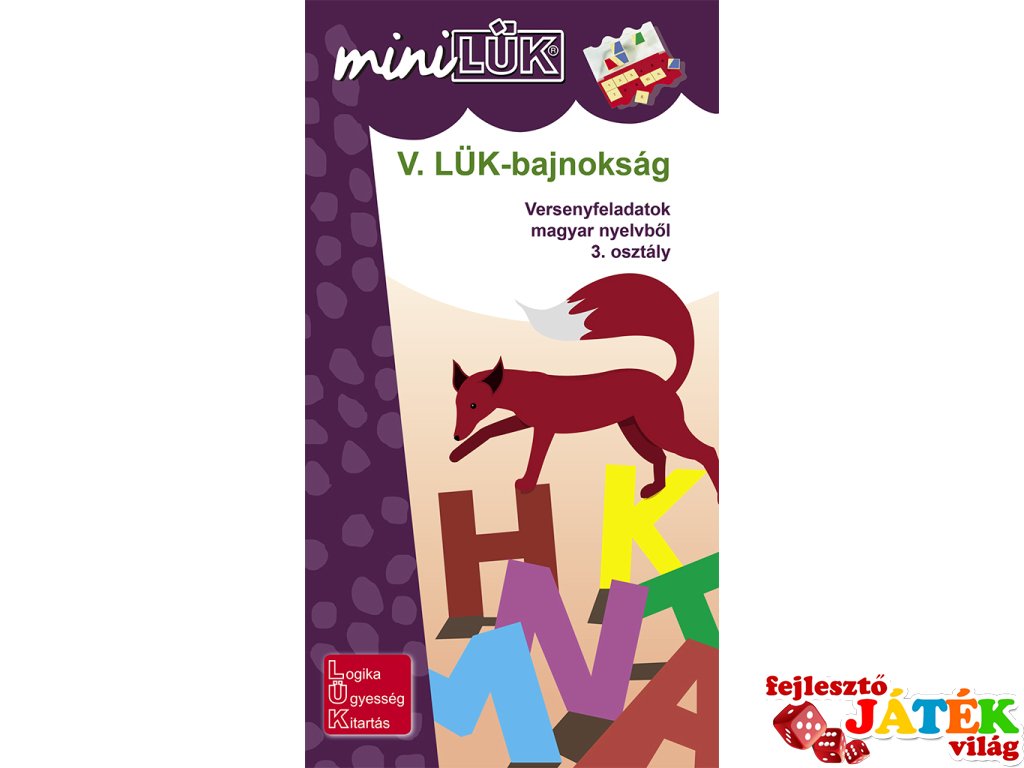 Lük Mini, V. LÜK bajnokság magyar nyelvtanból, 3. osztály (egyszemélyes, oktató játék, 8 éves kortól)