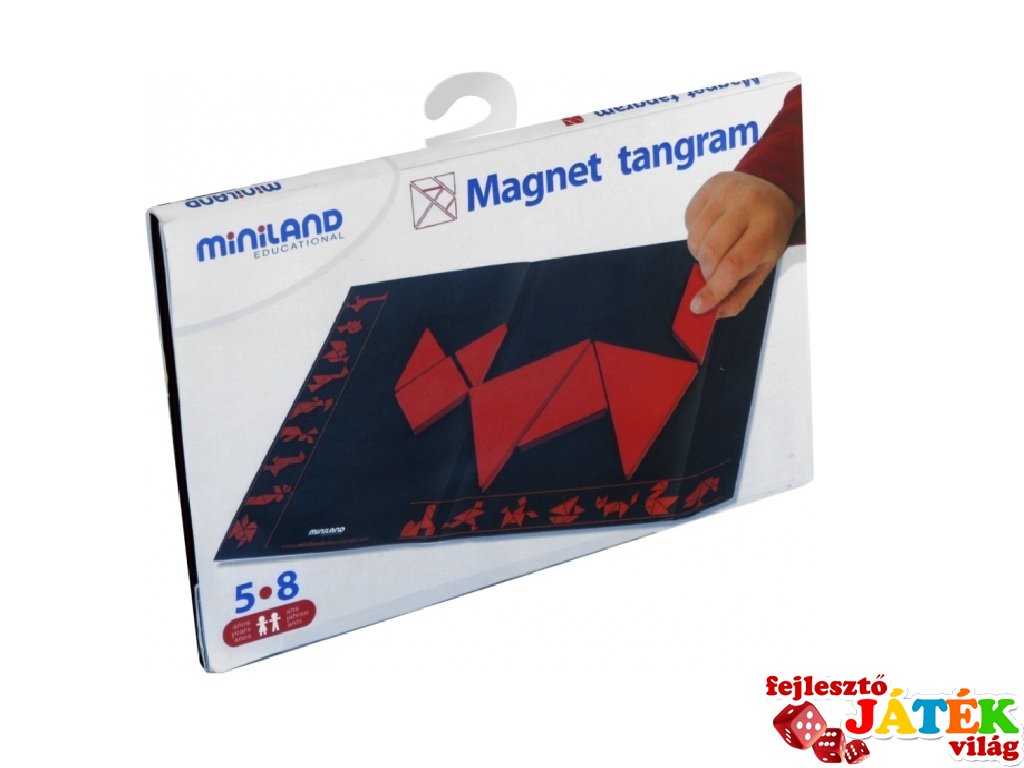 Mágneses Miniland tangram, logikai utazójáték (95007, 5-8 év)