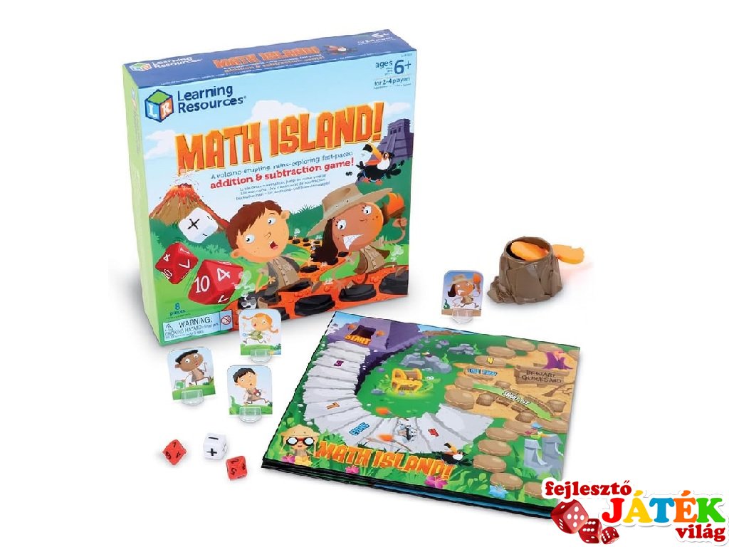 Math Island! Learning Resources matekos társasjáték (5025, 5-8 év)