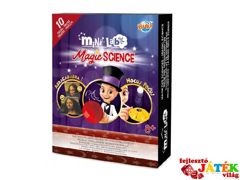 Mini laboratórium, A mágia tudománya, Buki tudományos kísérletező játék (8-14 év)