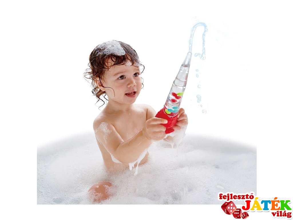 Mókás vízkilövő, bébijáték fürdetéshez, többféle színben (E0207, HAPE)