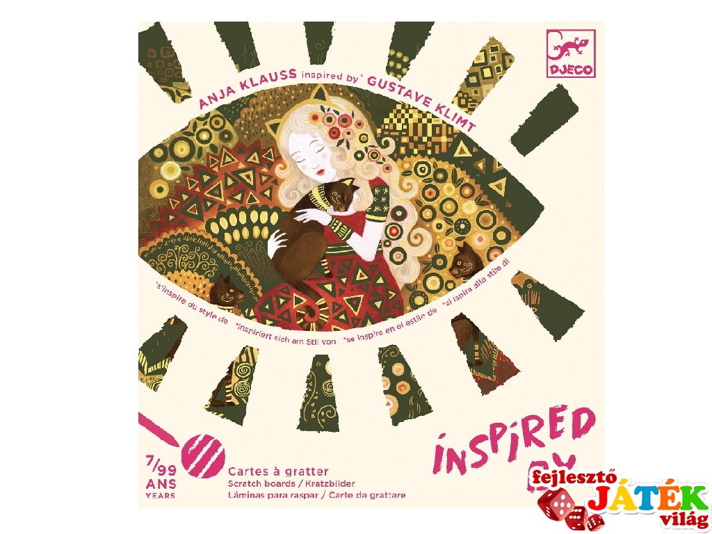 Művészeti műhely, képkészítés Az arany istennői Inspired by Gustave Klimt, Djeco kreatív szett - 9374 (7-99 év)