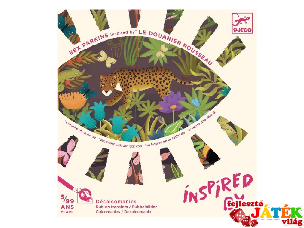 Művészeti műhely, képkészítés Megállt az idő Inspired by Henri Rousseau, Djeco kreatív szett - 9375 (5-99 év)