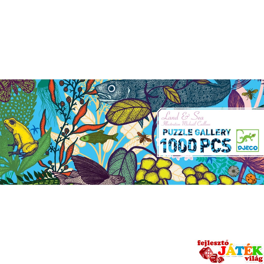 Művészi puzzle Föld és tenger, Djeco 1000 db-os kirakó - 7646 (9-99 év)