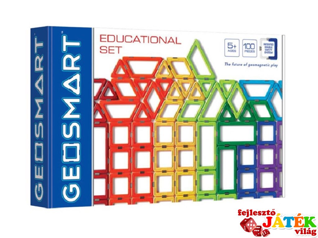 Oktató készlet, GeoSmart mágneses építőjáték (5-12 év)