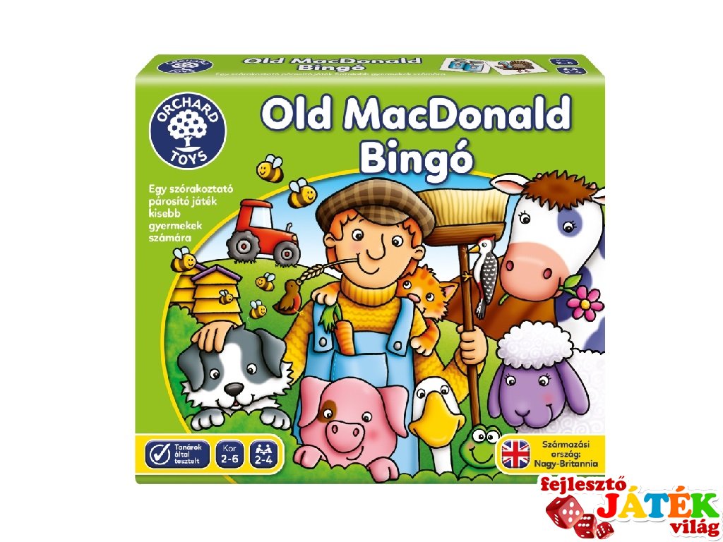 Old Mac Donald lottó, Orchard megfigyelős társasjáték (2-6 év)