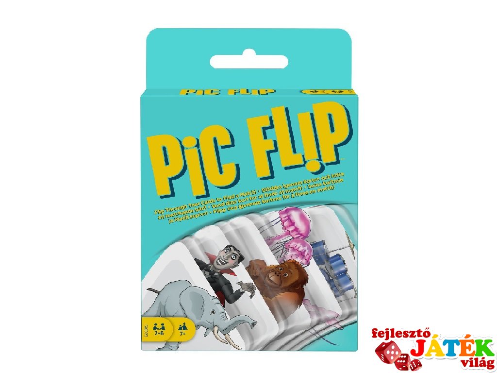 PIC FLIP kártyajáték, parti társasjáték (7-99 év)