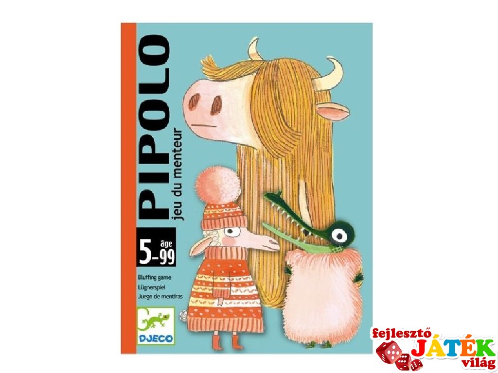 Pipolo (Djeco, 5108, blöffölős kártyajáték, 5-9 év)