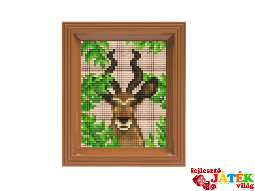 Pixelhobby képkészlet, Antilop (31438, 10x12 cm-es alaplap, színek, képkeret, 7-99 év)