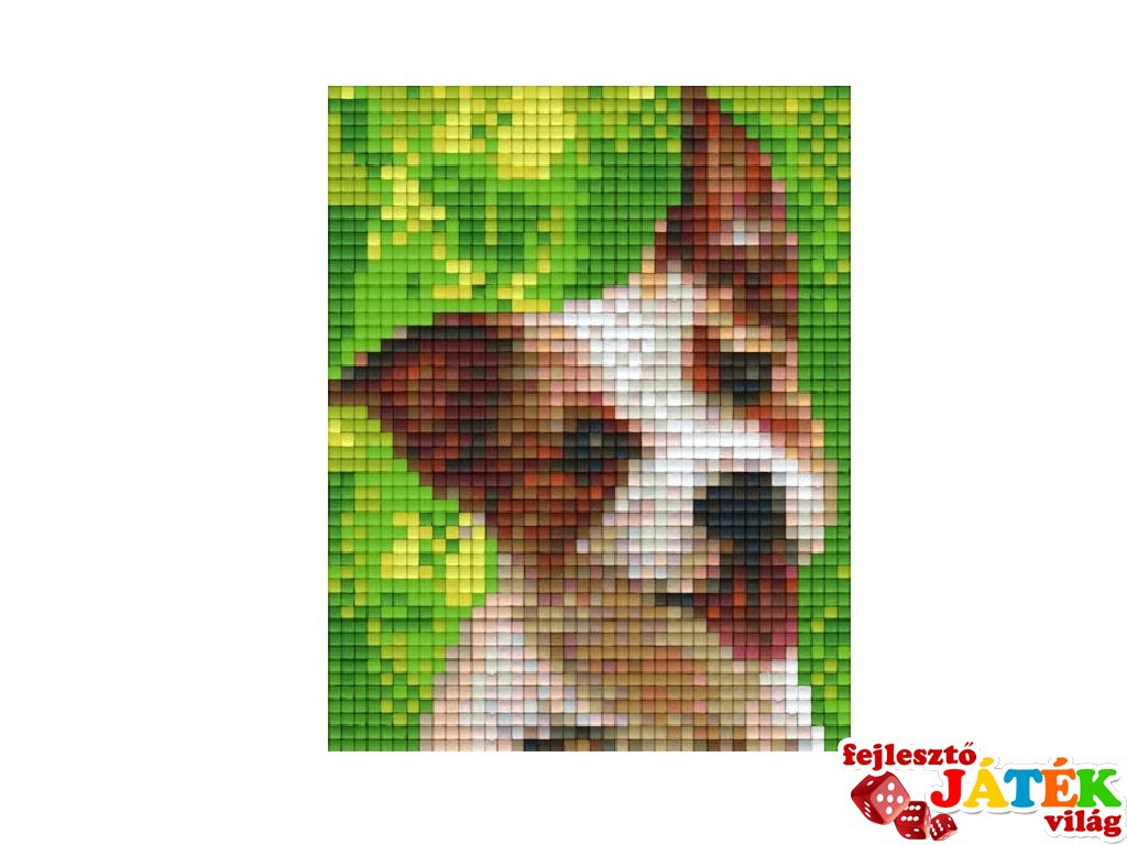 Pixelhobby képkészlet, Jack Russel kutya (801320, 1db alaplap + színek, 7-99 év)