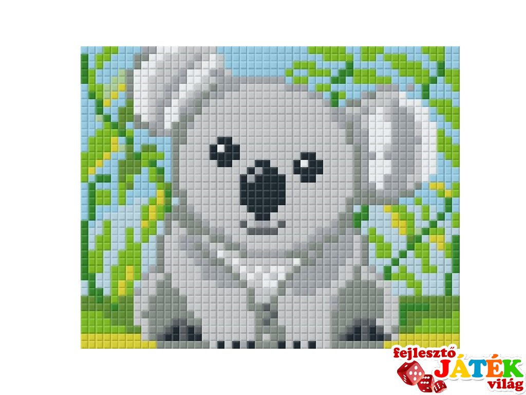 Pixelhobby képkészlet, koala (801359, 1db alaplap + színek, 7-99 év)