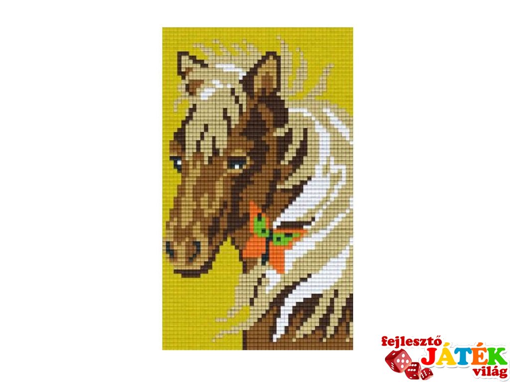 Pixelhobby képkészlet, ló (802024, 2db alaplap + színek, 7-99 év)