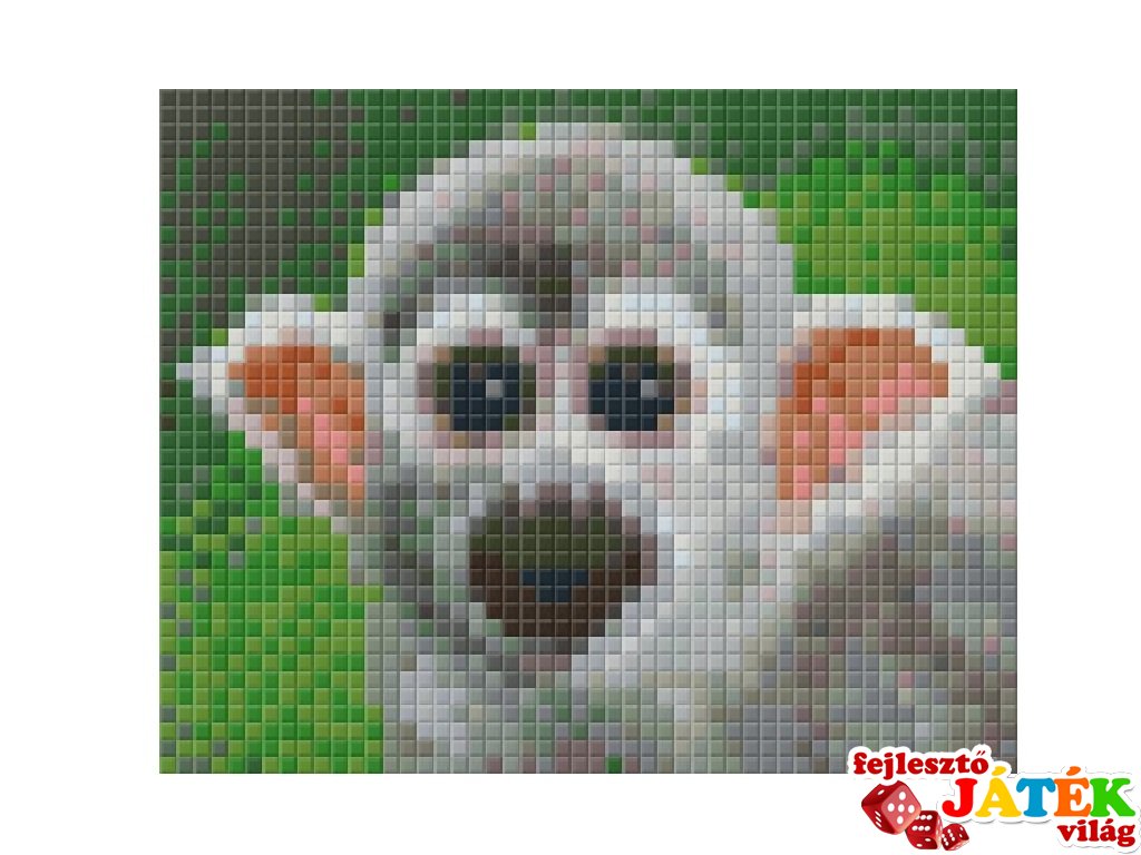 Pixelhobby képkészlet, mókusmajom (801300, 1db alaplap + színek, 7-99 év)