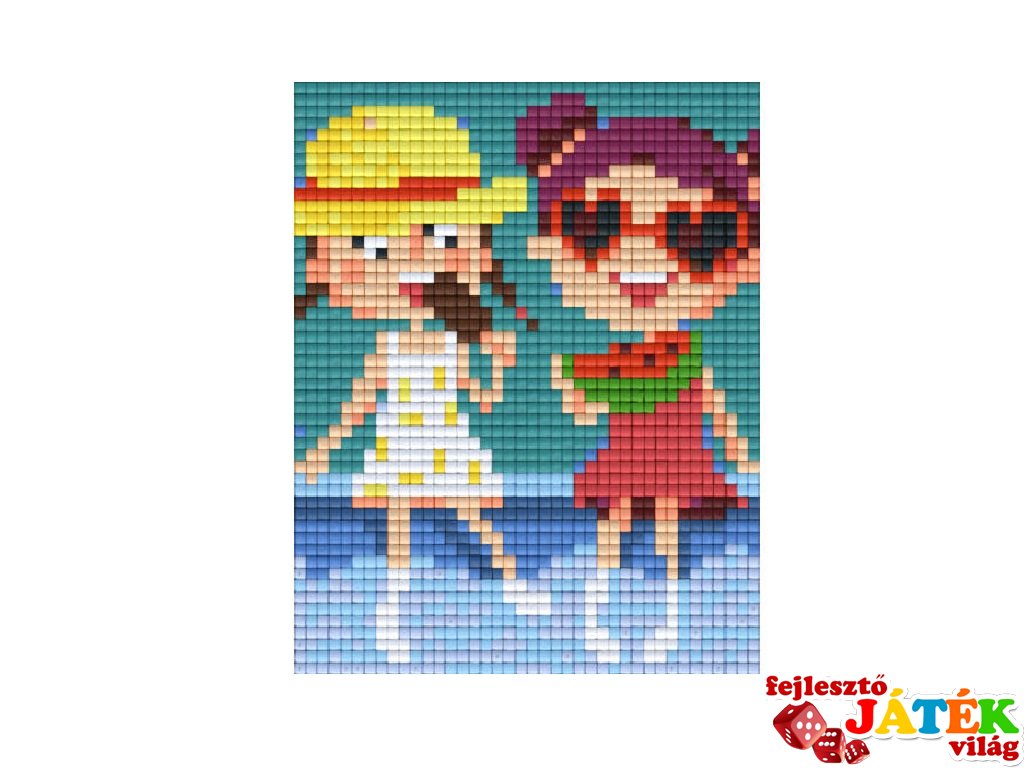 Pixelhobby képkészlet, nyár (801411, 1db alaplap + színek, 7-99 év)