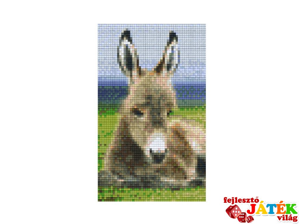 Pixelhobby képkészlet, szamár (802102 2db alaplap + színek, 7-99 év)
