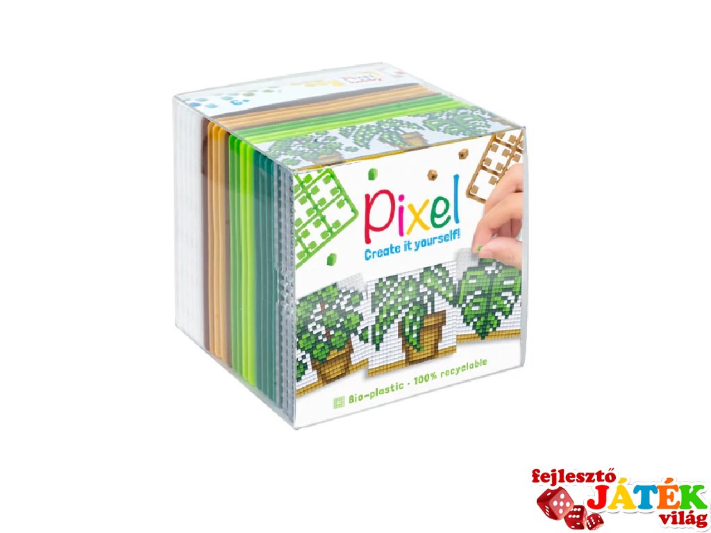 Pixelhobby, Pixel kocka, növények (29019, 3db 6x6 cm-es képhez, 7-99 év)