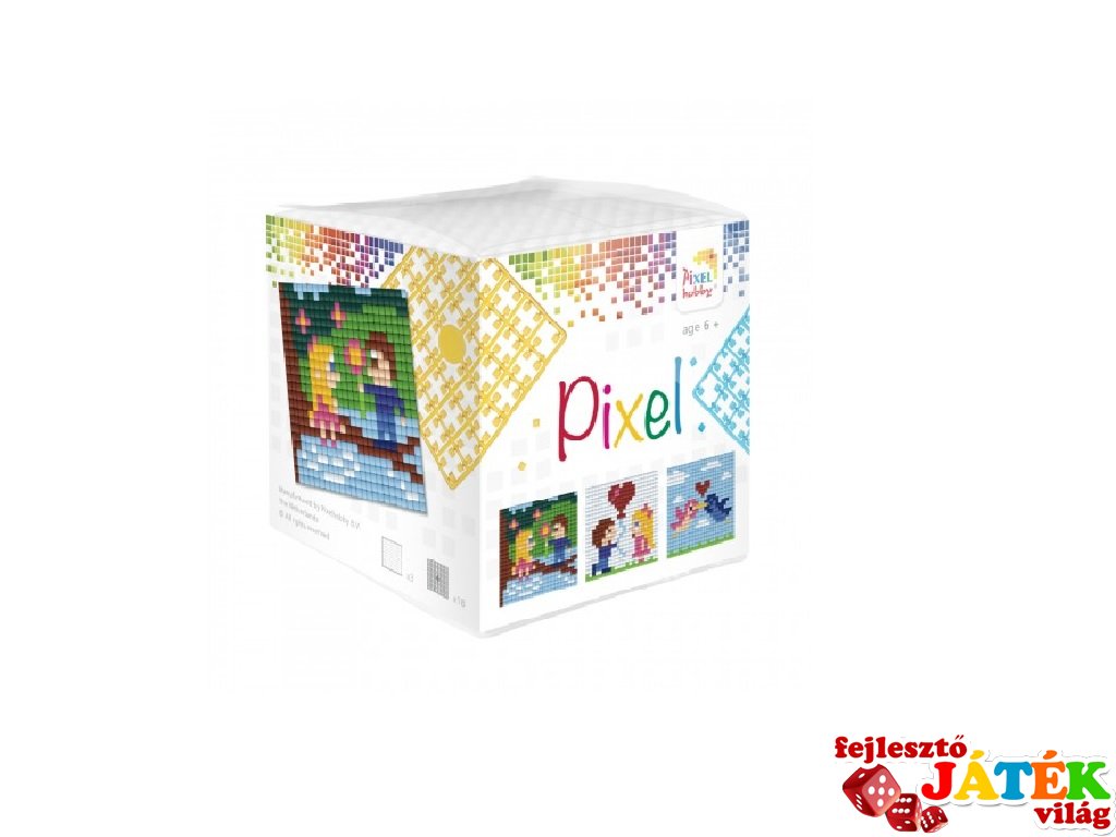 Pixelhobby, Pixel kocka, Valentin (29017, 3db 6x6 cm-es képhez, 7-99 év)